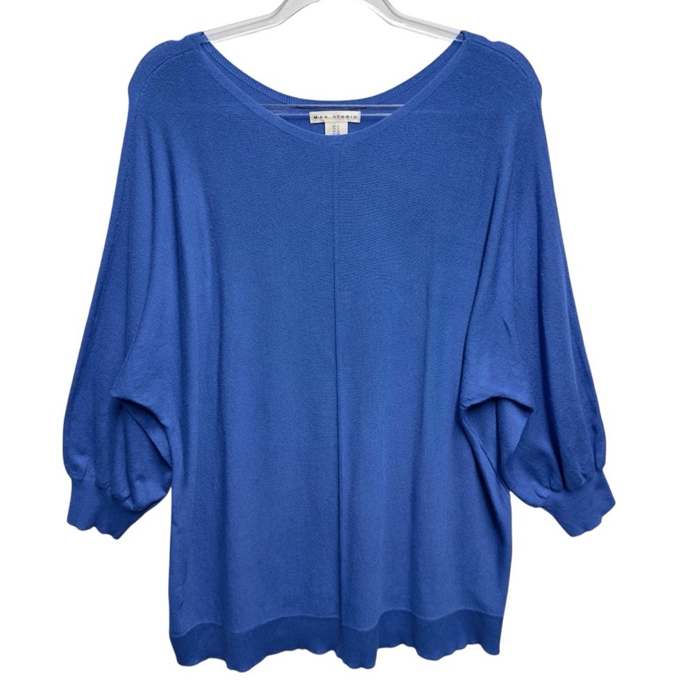 Rayon Thick Knit Seamed Dolman Oversized Sweater
